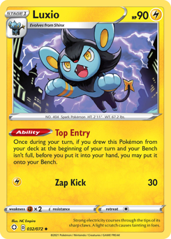 Luxio #32/72 Uncommon (Reverse Holofoil) / Shining Fates