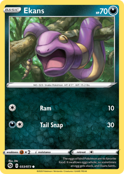 Ekans #33/73 Common (Reverse Holofoil) / Champion's Path