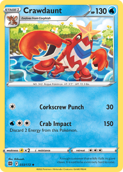 Crawdaunt #033/172 Uncommon / Brilliant Stars