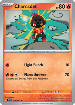 Charcadet #033/191 Common / Surging Sparks