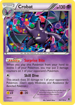 Crobat #033/119 Rare (Holofoil) / Phantom Forces