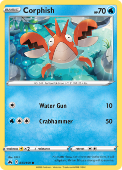 Corphish #033/159 Common / Crown Zenith