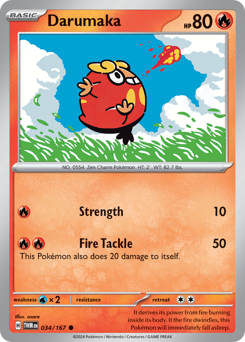 Darumaka #034/167 Common (Reverse Holofoil) / Twilight Masquerade