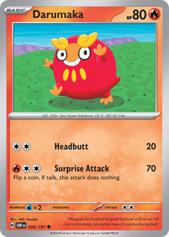 Darumaka #034/197 Common / Obsidian Flames