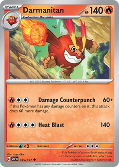 Darmanitan #035/197 Uncommon / Obsidian Flames