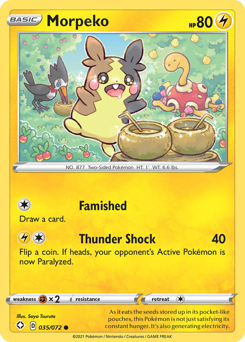 Morpeko #35/72 Common (Reverse Holofoil) / Shining Fates