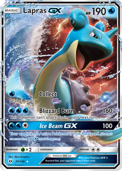 Lapras-GX #035/149 Ultra Rare (Holofoil) / Sun & Moon