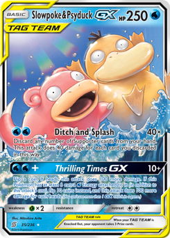 Slowpoke & Psyduck GX #035/236 Ultra Rare (Holofoil) / Unified Minds