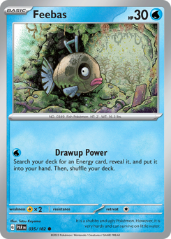 Feebas #035/182 Common (Reverse Holofoil) / Paradox Rift