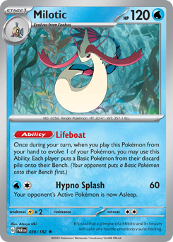 Milotic #036/182 Rare (Reverse Holofoil) / Paradox Rift