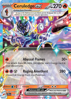 Ceruledge EX #036/191 Double Rare (Holofoil) / Surging Sparks