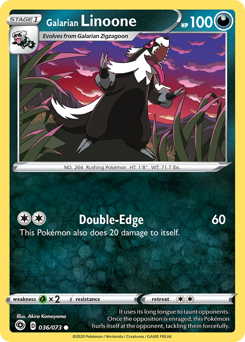 Galarian Linoone #36/73 Common (Reverse Holofoil) / Champion's Path