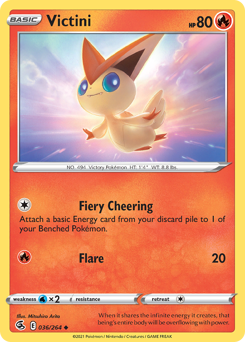 Victini #036/264 Uncommon (Reverse Holofoil) / Fusion Strike