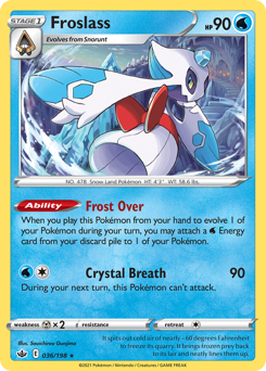 Froslass #036/198 Holo Rare (Reverse Holofoil) / Chilling Reign