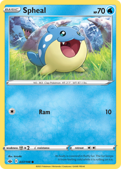 Spheal #037/198 Common / Chilling Reign