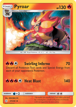 Pyroar #037/236 Uncommon / Cosmic Eclipse