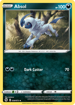 Absol #38/73 Uncommon (Reverse Holofoil) / Champion's Path