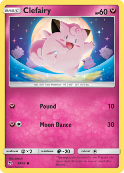 Clefairy #39/68 Common / Hidden Fates