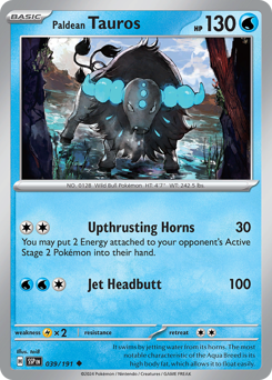 Paldean Tauros #039/191 Uncommon / Surging Sparks