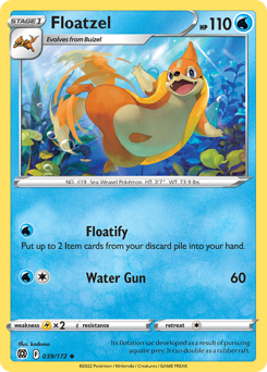 Floatzel #039/172 Uncommon / Brilliant Stars