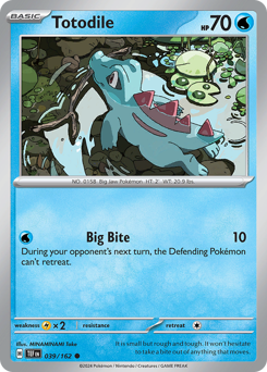 Totodile #039/162 Common (Reverse Holofoil) / Temporal Forces