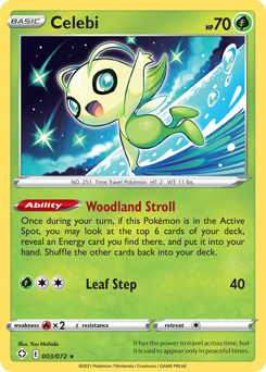 Celebi #03/72 Rare (Reverse Holofoil) / Shining Fates