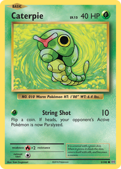 Caterpie #003/108 Common / Evolutions