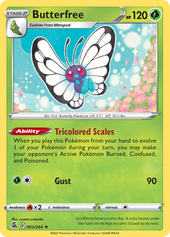Butterfree #003/264 Holo Rare (Holofoil) / Fusion Strike
