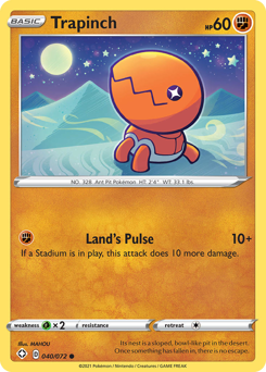 Trapinch #40/72 Common (Reverse Holofoil) / Shining Fates