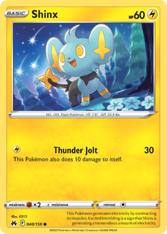 Shinx #040/159 Common / Crown Zenith