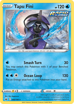 Tapu Fini #040/198 Holo Rare (Holofoil) / Chilling Reign