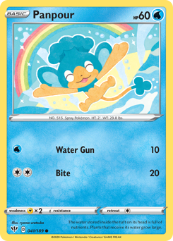 Panpour #041/189 Common (Reverse Holofoil) / Darkness Ablaze
