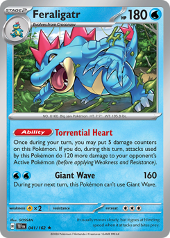 Feraligatr #041/162 Rare (Holofoil) / Temporal Forces