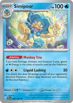 Simipour #042/182 Uncommon (Reverse Holofoil) / Paradox Rift