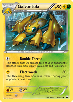 Galvantula #042/114 Rare (Reverse Holofoil) / Steam Siege