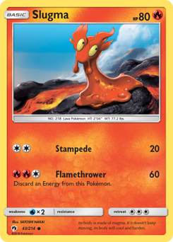 Slugma #043/214 Common / Lost Thunder