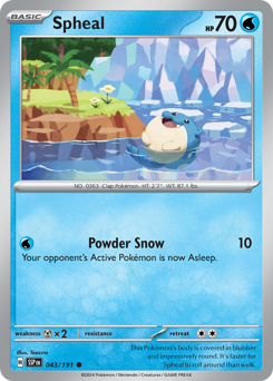 Spheal #043/191 Common / Surging Sparks