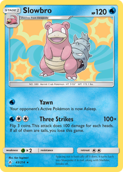 Slowbro #043/214 Holo Rare (Holofoil) / Unbroken Bonds
