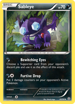 Sableye #44/98 Uncommon (Reverse Holofoil) / Ancient Origins