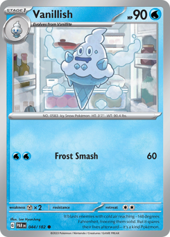 Vanillish #044/182 Common (Reverse Holofoil) / Paradox Rift