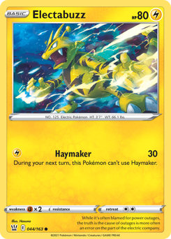 Electabuzz #044/163 Common / Battle Styles