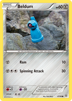 Beldum #47/98 Common (Reverse Holofoil) / Ancient Origins