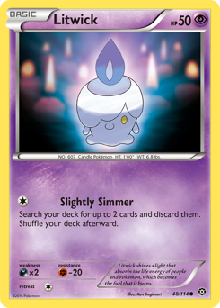 Litwick #048/114 Common (Reverse Holofoil) / Steam Siege