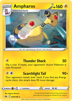 Ampharos #049/198 Rare (Reverse Holofoil) / Chilling Reign