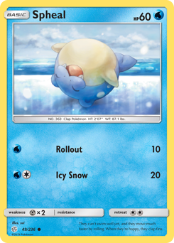 Spheal #049/236 Common / Cosmic Eclipse