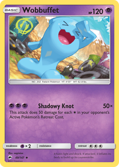 Wobbuffet #049/147 Uncommon (Reverse Holofoil) / Burning Shadows