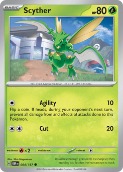 Scyther #004/197 Common / Obsidian Flames
