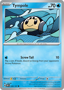 Tympole #050/197 Common (Reverse Holofoil) / Obsidian Flames