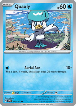 Quaxly #050/191 Common (Reverse Holofoil) / Surging Sparks