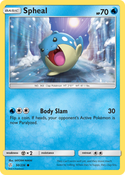 Spheal #050/236 Common / Cosmic Eclipse